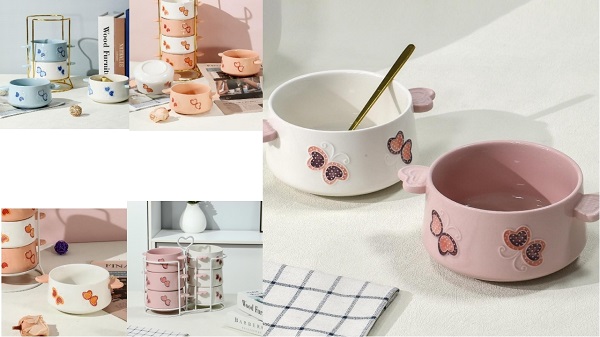 Serie keramische kommen 