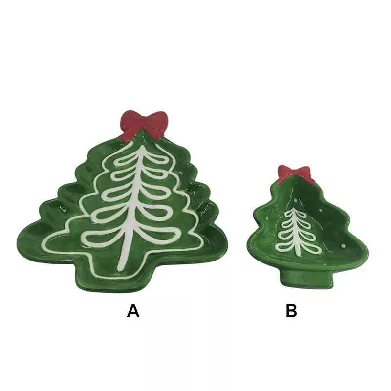 Kerstboomplaat Handgeschilderd vakantiecadeau