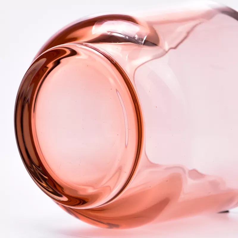 Gekleurde glazen kaarsenhouder