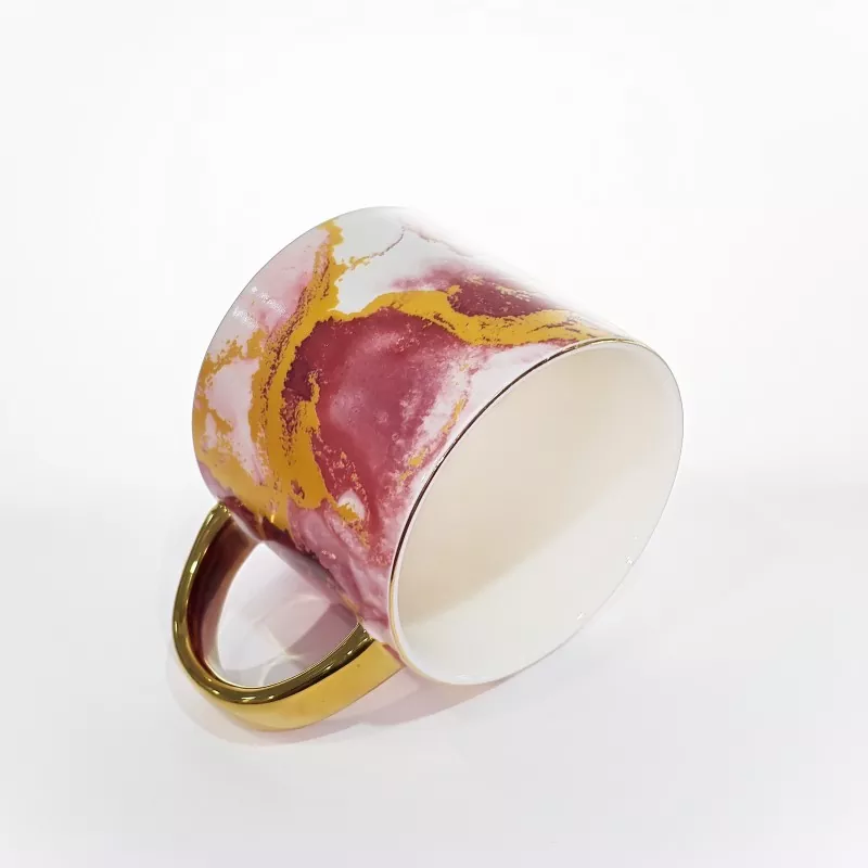 Elegante marmeren patroon keramische mok