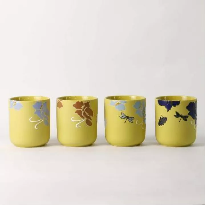 Floral Whisper handgeschilderde kunst kandelaar