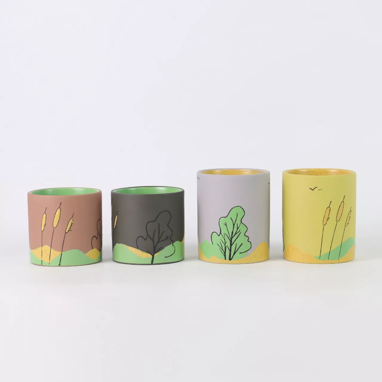 Four Seasons Mountain Wild keramische kaarsenhouder