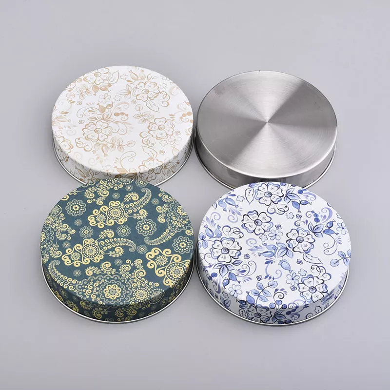 Gepersonaliseerde print tin kaarsenjar deksel