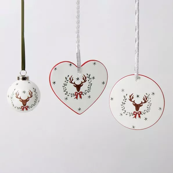 Uniek handgemaakt keramisch kerstboomdecor